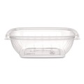 Food Trays, Containers, and Lids | Dart C8SB 8.5 in. x 8.5 in. x 1.51 in. 8 oz. Square Plastic Bowls - Clear (504/Carton) image number 3