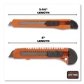 Office Jansan | Great Neck 2SBK 9 mm/18 mm Knife Snap-Off Utility Knife Set - Orange/Black image number 1