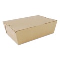 Food Trays, Containers, and Lids | SCT SCH 0733 ChampPak 7.75 in. x 5.5 in. x 2.5 in. #3 Carryout Boxes - Kraft (200/Carton) image number 0