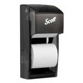 Scott 9021 Essential 6 in. x 6.6 in. x 13.6 in. Plastic Tissue Dispenser - Smoke (1/Carton) image number 1