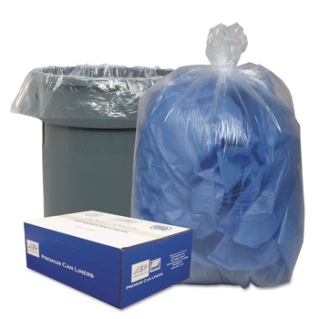 PRODUCTS | Classic Clear WEBBC48 40 in. x 46 in. 0.63 mil, 45 Gallon Linear Low-Density Can Liners - Clear (250-Piece/Carton)