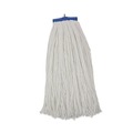 Cleaning & Janitorial Supplies | Boardwalk BWK724RCT 24 oz. Cut-End Lie-Flat Rayon Wet Mop Head - White (12/Carton) image number 2