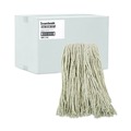 Cleaning & Janitorial Supplies | Boardwalk BWK216CCT 16 oz. Cotton Premium Cut-End Wet Mop Heads - White (12/Carton) image number 0