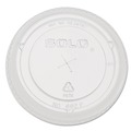 Cups and Lids | Dart 662TS Straw-Slot Lids for 9 - 20 oz. Cold Cups - Clear (100/Sleeve) image number 0
