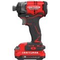Impact Drivers | Factory Reconditioned Craftsman CMCF813C2R V20 BRUSHLESS RP Lithium-Ion 1/4 in. Cordless Impact Driver Kit with 2 Batteries (1.5 Ah) image number 3