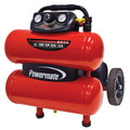 Portable Air Compressors | Powermate VKP1080418 VX 4 Gallon Dolly Air Compressor with Telescoping Handle image number 0