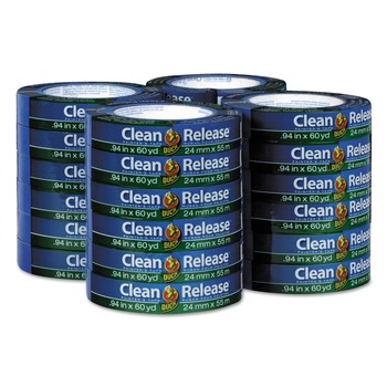 PRODUCTS | Duck 284371 Clean Release 0.94 in. x 60 yds., 3 in. Core, Painter's Tape - Blue (24/Carton)