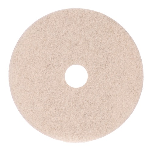 Sponges & Scrubbers | Boardwalk BWK4021NHE 21 in. Diameter Natural Hog Hair Burnishing Floor Pads - Tan (5/Carton) image number 0