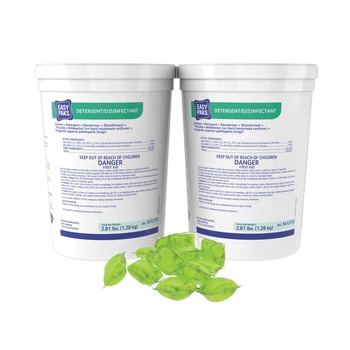 PRODUCTS | Easy Paks 5412135 Lemon Scent 0.5 oz. Packet Detergent/ Disinfectant (180/Carton)