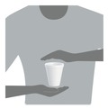 Cutlery | Dart 12J16 12 oz. Squat Foam Drink Cups - White (1000/Carton) image number 8