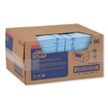 Cleaning Cloths | Tork 192196 13 in. x 21 in. Quat Friendly 1/4 Fold Foodservice Cloths - Blue (150/Carton) image number 2