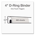 Bulk Savings Pricing 2 | Cardinal 10341 4 in. Capacity 11 x 8.5 Premier Easy Open ClearVue Locking Slant-D Ring Binder - Black image number 1