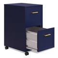 Office Filing Cabinets & Shelves | Alera 26415 Two-Drawer Mobile Vertical File 2 Letter-Size File Drawers 14.25 x 18 x 26.7 - Navy image number 3