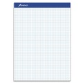 Office Jansan | Ampad 20-210 8.5 in. x 11.75 in. Quadrille Rule Quad Double Sheet Pad - White (100 Sheets/Pad) image number 0