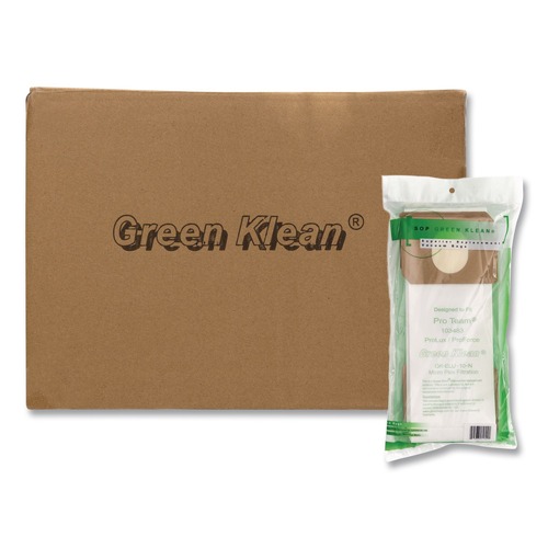 Bags and Filters | Green Klean GK-ELU-10-N GK-Elu-10 Replacement Vacuum Bag (10/Carton) image number 0
