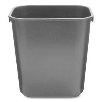 Rubbermaid Commercial 3.5-Gallon Rectangular Deskside Wastebasket - Black