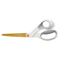 Office & Office Supplies | Fiskars 1069766 8 in. Long 4 in. Cut Length Offset SoftGrip Titanium Scissors - White Handle image number 0