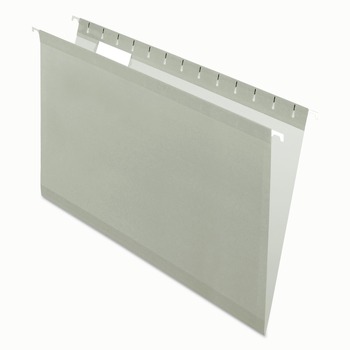Pendaflex 1/5-Cut Tabs Legal Size Colored Reinforced Hanging Folders - Gray (25/Box)