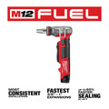Expansion Tools | Milwaukee 2532-22 M12 FUEL Brushless Lithium-Ion Uponor ProPEX PEX-a Cordless Tubing Expander Kit (2 Ah) image number 2