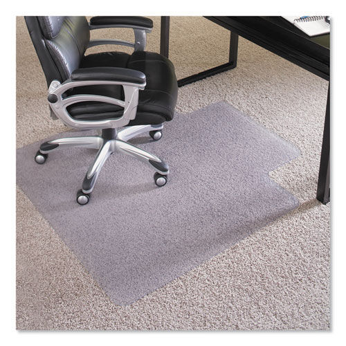  | ES Robbins 124054 36 in. x 48 in. Rectangular with Lip EverLife Intensive Use Chair Mat for High Pile Carpet - Clear image number 0