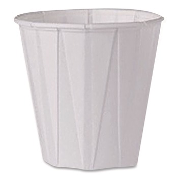 SOLO Paper Portion Cups 3.5 oz White 100/Pack
