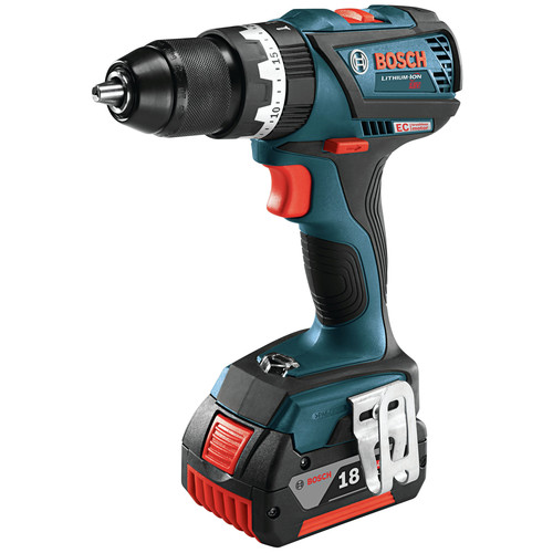 Bosch Hds183 02 18v EC Brushless Compact Tough 1 2" Hammer Drill Driver Kit for sale online 