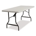 Office Jansan | Iceberg 65223 72 in. x 30 in. x 29 in. IndestrucTable Industrial Rectangular Folding Table - Platinum image number 2