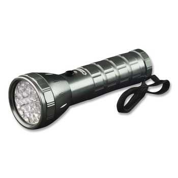 GoGreen Power GG-113-24SV 28 LED Professional Flashlight, 3 AAA Batteries (Included), Black/Silver