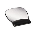  | 3M MW310LE 8-3/4 in. x 9-1/4 in. Nonskid Base Precise Leatherette Mouse Pad with Wrist Rest - Black image number 0