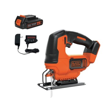 SAWS | Black & Decker BDCJS20C 20V MAX Brushed Lithium-Ion Cordless Jig Saw Kit (1.5 Ah)