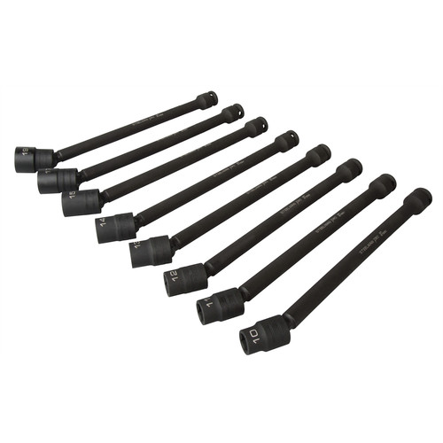  | Steelman 97887 8-Piece Metric Impact Swivel Extension Socket Set image number 0