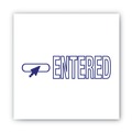 Stamps & Stamp Supplies | ACCUSTAMP2 035573 1.63 in. x 0.5 in. ENTERED Pre-Inked Shutter Stamp - Blue image number 2