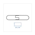 Mops | Boardwalk BWK1424 24 in. x 5 in. Zinc Plated Clip-On Dust Mop Frame image number 2