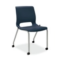 Office Furniture & Lighting | HON HMG1.N.S.RE.PLAT Motivate 18 in. Seat Height Four-Leg Stacking Chair Up to 300 lbs - Regatta Seat and Back/Platinum Base (2/Carton) image number 0