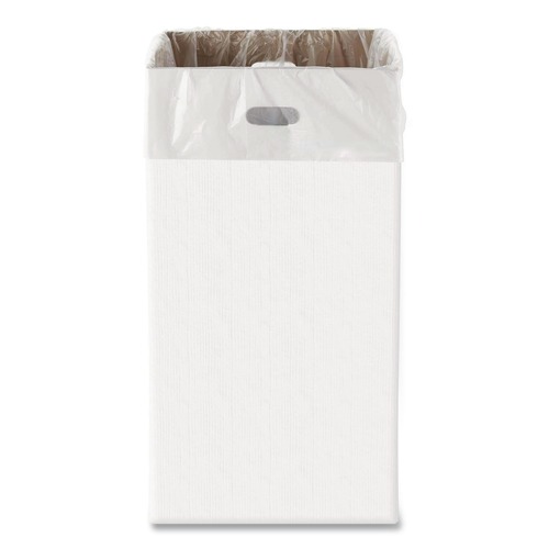 Trash & Waste Bins | Gritt Commercial GRI52030G4 30 Gallon Corrugated Cardboard Trash Can and Recycling Container, White, 4/Carton image number 0