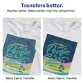 Office Jansan | Avery 08938 8.5 in. x 11 in. Fabric Transfers - White (18/Pack) image number 4
