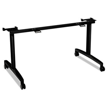 HON 51.63 in. W x 23.5 in. D x 28.38 in. Huddle Flip-Top Base for 30 in. Deep Table Tops - Black
