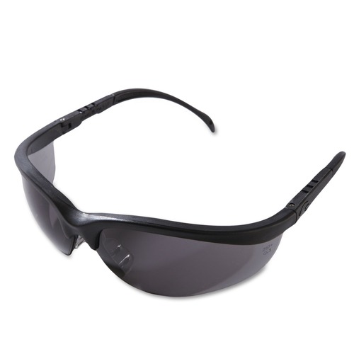 Eye Protection | MCR Safety KD112 Klondike Safety Glasses - Matte Black Frame Gray Lens (12/Box) image number 0
