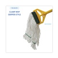 Cleaning Cloths | Boardwalk BWKSP200M14DZ 14 oz. Medium Loop End Rayon Mop Head - White (1-Dozen) image number 5