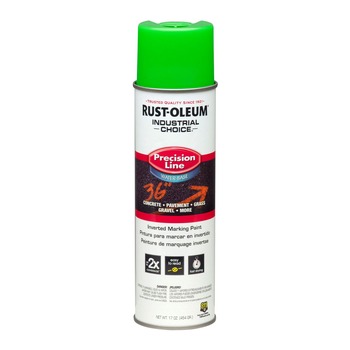 Rust-Oleum 17 oz. Aerosol Can Industrial Choice Precision Line Marking Paint - Fluorescent Green (12/Carton)