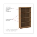  | Alera ALEVA635632WA Valencia Series 31.75 in. x 14 in. x 54.88 in. 4 Shelves Bookcase - Modern Walnut image number 6