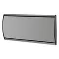 Office Jansan | Advantus 75390 8.75 in. x 4 in. People Pointer Aluminum Base Wall/Door Sign - Black/Silver image number 1