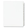 Office Jansan | Avery 01336 11 in. x 8.5 in. 25-Tab 151 to 175 Avery Style Preprinted Legal Exhibit Side Tab Index Dividers - White (1-Set) image number 0