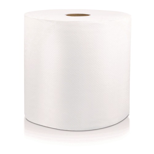 Cleaning & Janitorial Supplies | Livi VPG Select 46529 8 in. x 800 ft. 1-Ply Hard Wound Roll Towel - White (6/Carton) image number 0