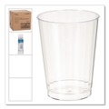 Food Trays, Containers, and Lids | WNA WNA CC10240 10 oz. Fluted, Tall, Classic Crystal Plastic Tumblers - Clear (240/Carton) image number 2