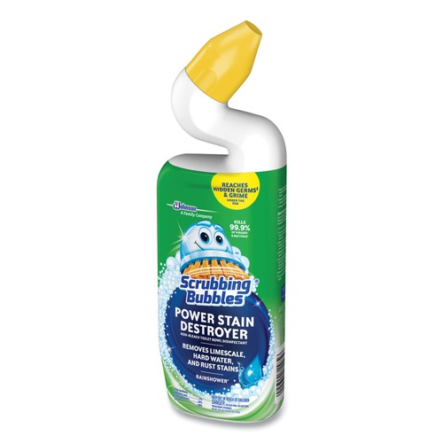 Cleaning & Janitorial Supplies | Scrubbing Bubbles 309110 24 oz. Bottle Power Stain Destroyer Toilet Bowl Disinfectant - Rainshower Scent image number 0