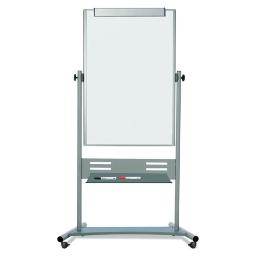 Office & Office Supplies | MasterVision QR5203 35.4 in. x 47.2 in. 80 in. Tall Vertical Orientation Revolver  - Silver Aluminum Frame image number 0
