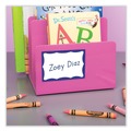 Office Jansan | Avery 05144 3.38 in. x 2.33 in. Printable Adhesive Name Badges - Blue Border (100/Pack) image number 5