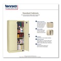 Office Furniture & Lighting | Tennsco 7215-CPY 30w x 15d x 72h Assembled High Standard Cabinet - Putty image number 1