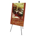 Office Jansan | Quartet 27E 25 in. - 63 in. High Heavy-Duty Steel Adjustable Instant Easel Stand - Black image number 0